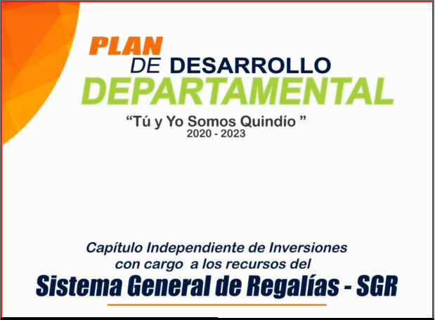 CAPITULO SGR QUINDIO