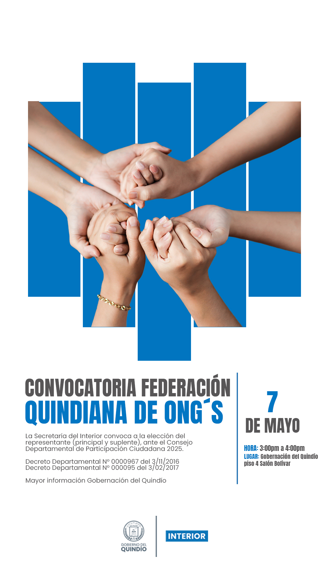 CONVOCATORIA FEDERACIÓN QUINDIANA HISTORY