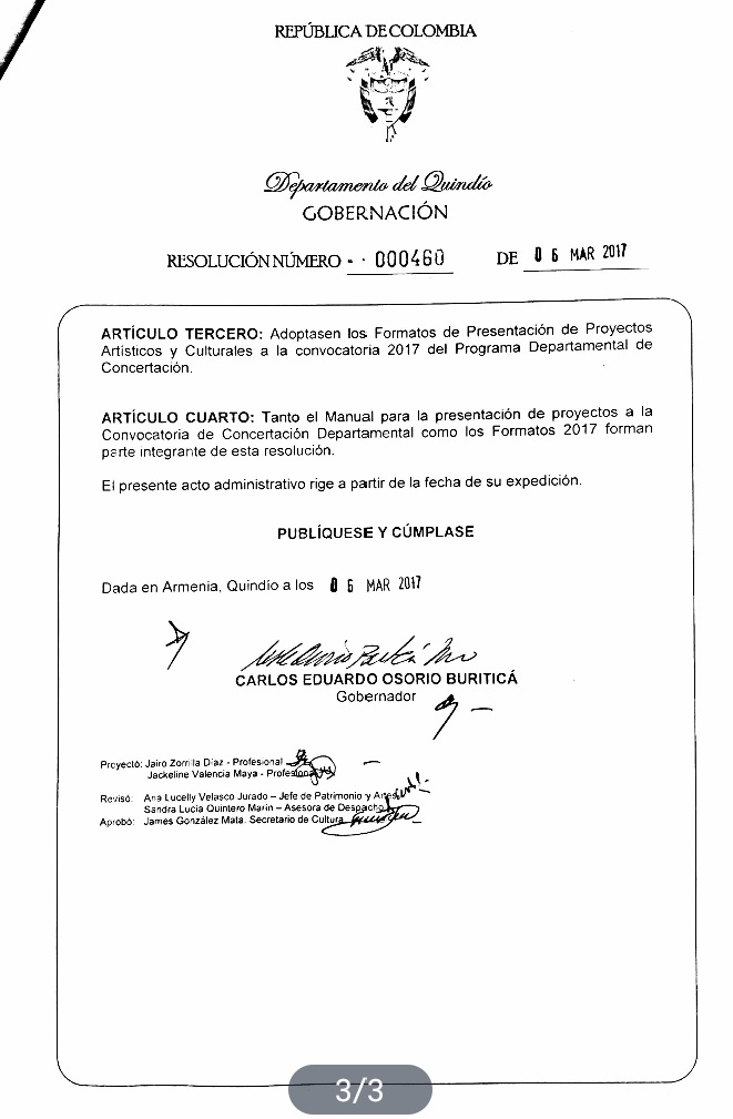 Convocatoria Hoja 3
