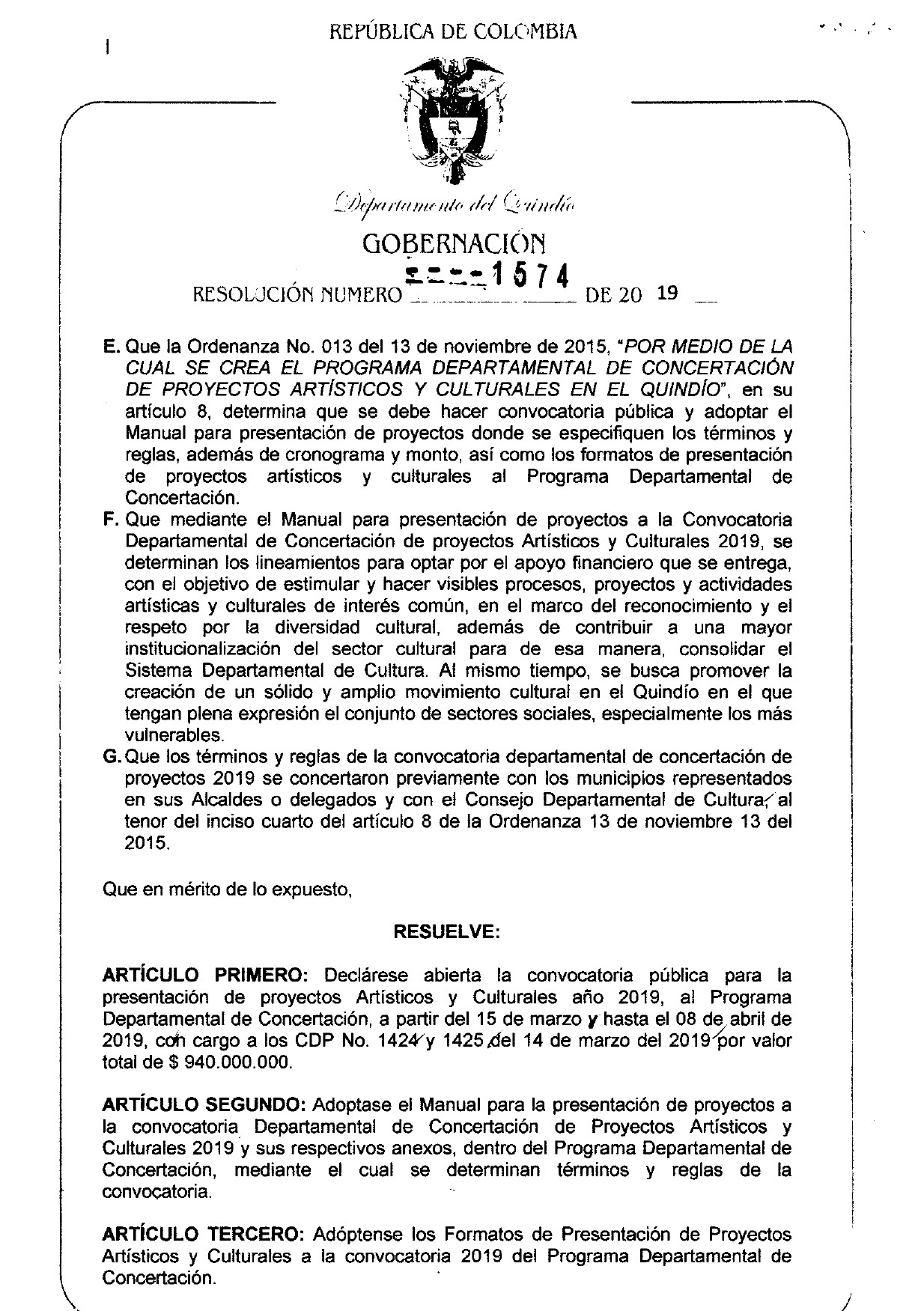 Resolucion 1574 Concertacion Deptal 2019 page 0002