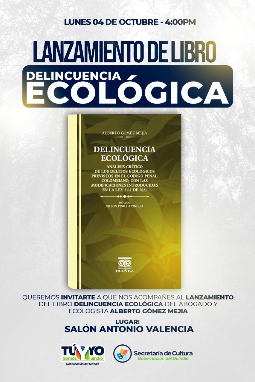 Lanzamiento del libro delincuencia ecológica