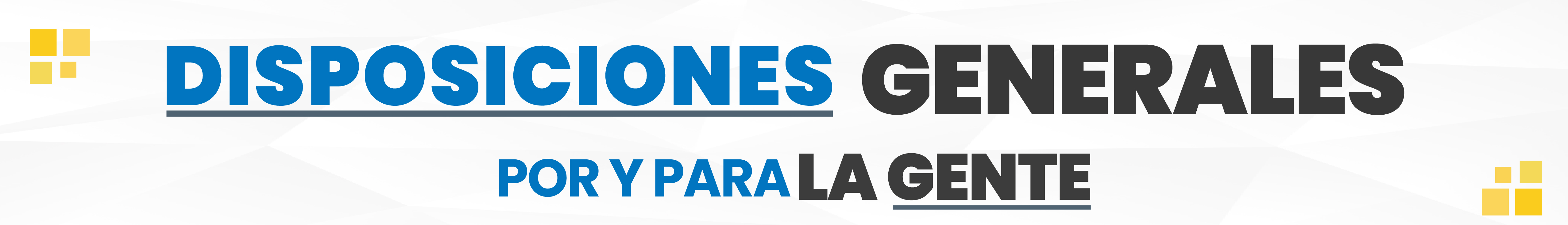 T Disposiociones Generales