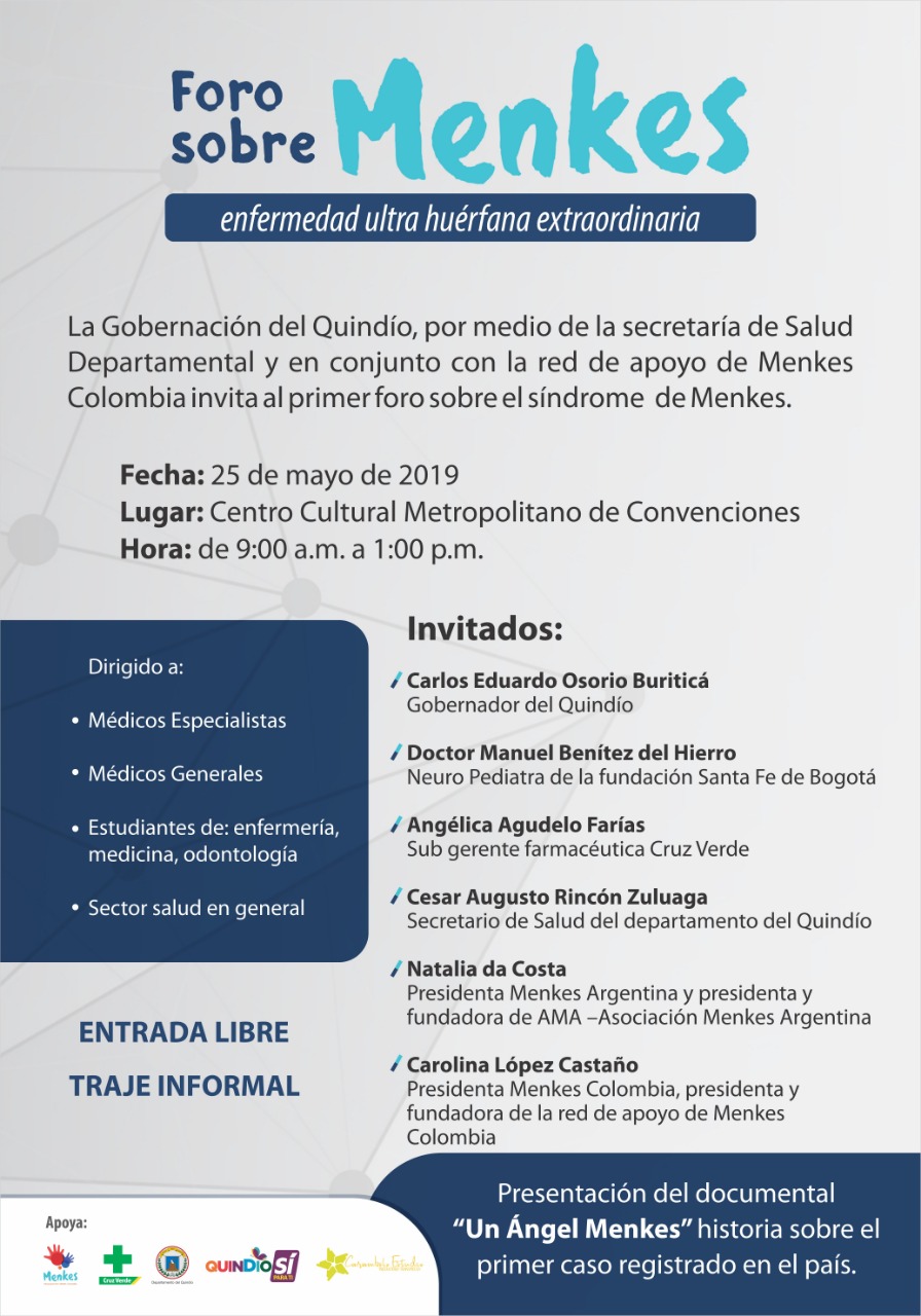 foro sobre menkes, enfermedad ultra huérfana extraordinaria
