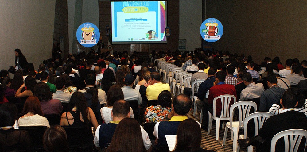 Más de 400 personas asistieron al foro Quindío al Derecho Quindío por la paz