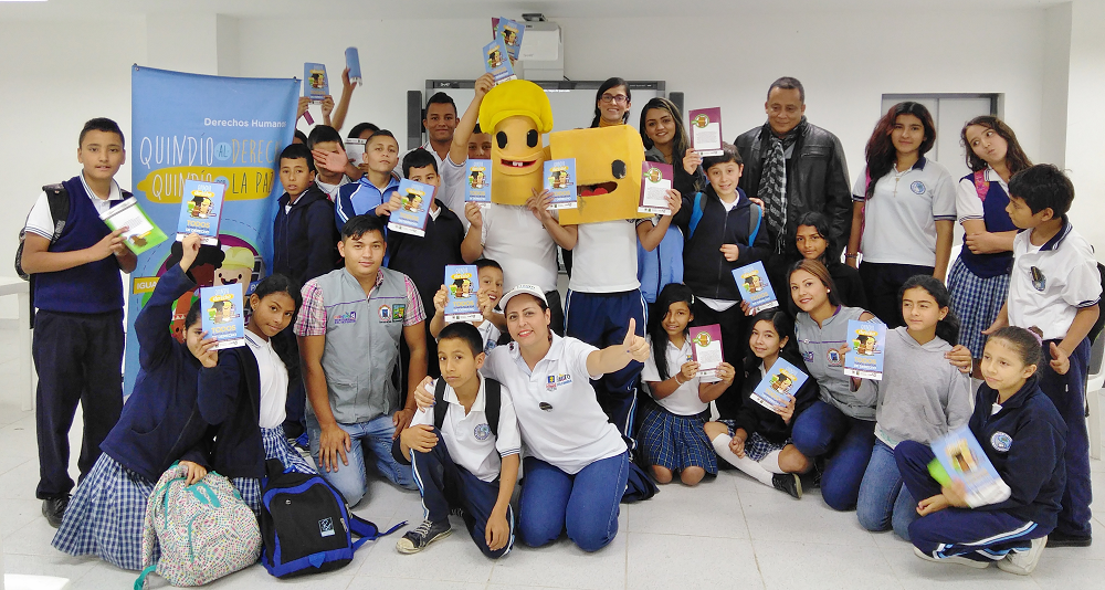 Campañas Quindío al Derecho y Que no te traten como objeto se tomaron la institución educativa San José de Filandia