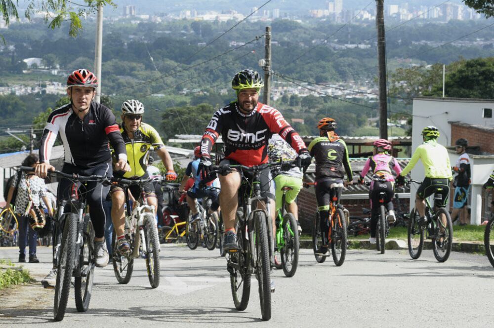 Con total éxito se inauguró el Parque Abierto de Ciclomontañismo en el corregimiento La Virginia Calarcá