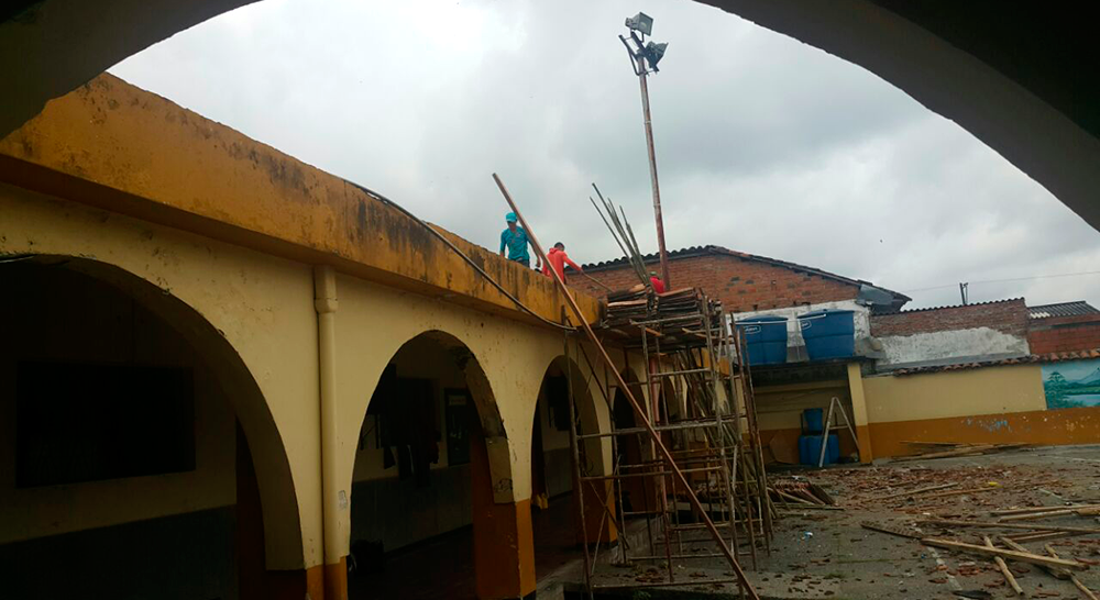 Gobernación del Quindío gira recursos para la reparación de la sede General Santander de la Institución Educativa de Mercadotecnia María Inmaculada de Quimbaya