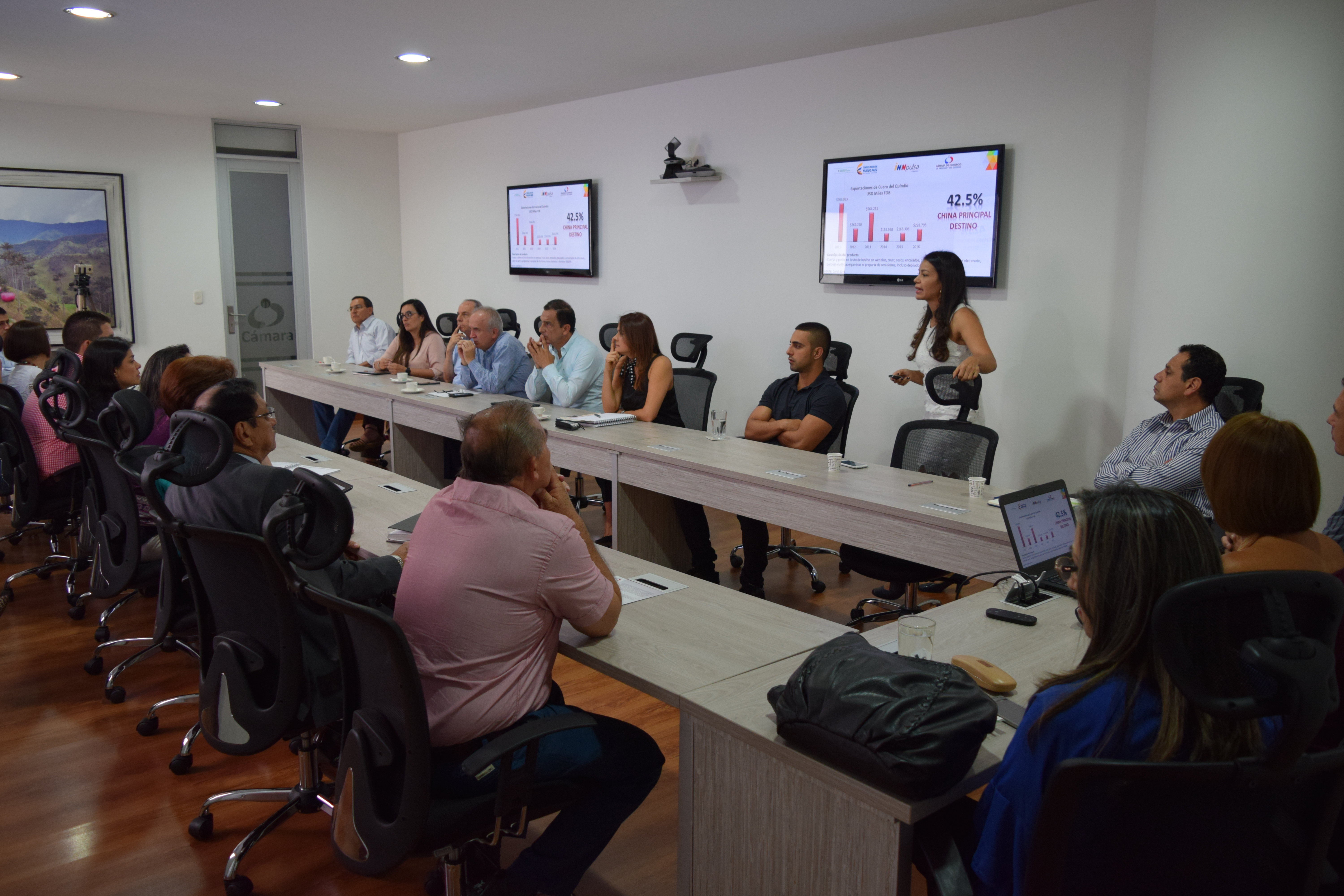 Gobierno departamental participó de la socialización de las líneas de acción del clúster de cueros del Quindío