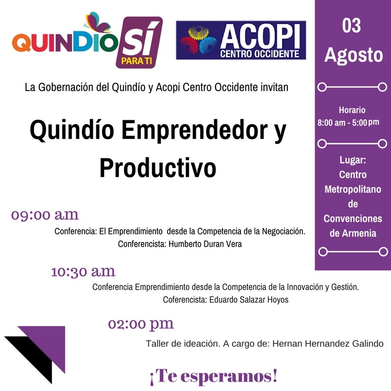 Ideas de negocios de población diferencial del Quindío serán apoyadas con recursos de la Gobernación y ACOPI