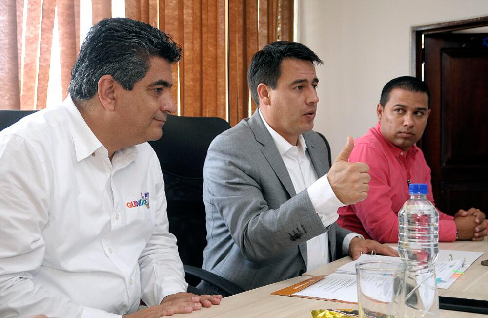 Ministro de Transporte destacó el trabajo articulado y la gestión de 63 mil millones para el departamento realizada por el gobernador del Quindío