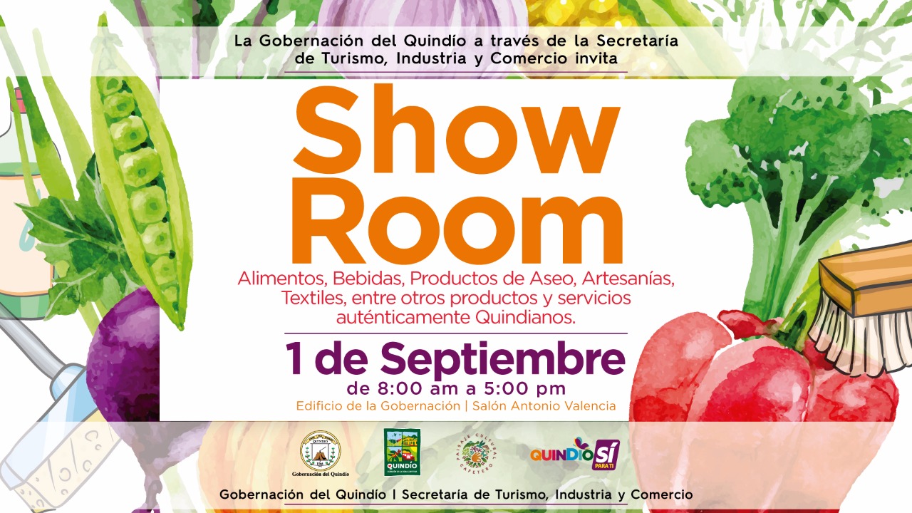 Show Room Quindiano compra quindiano estrategia de la Gobernación para apoyar los microempresarios del departamento