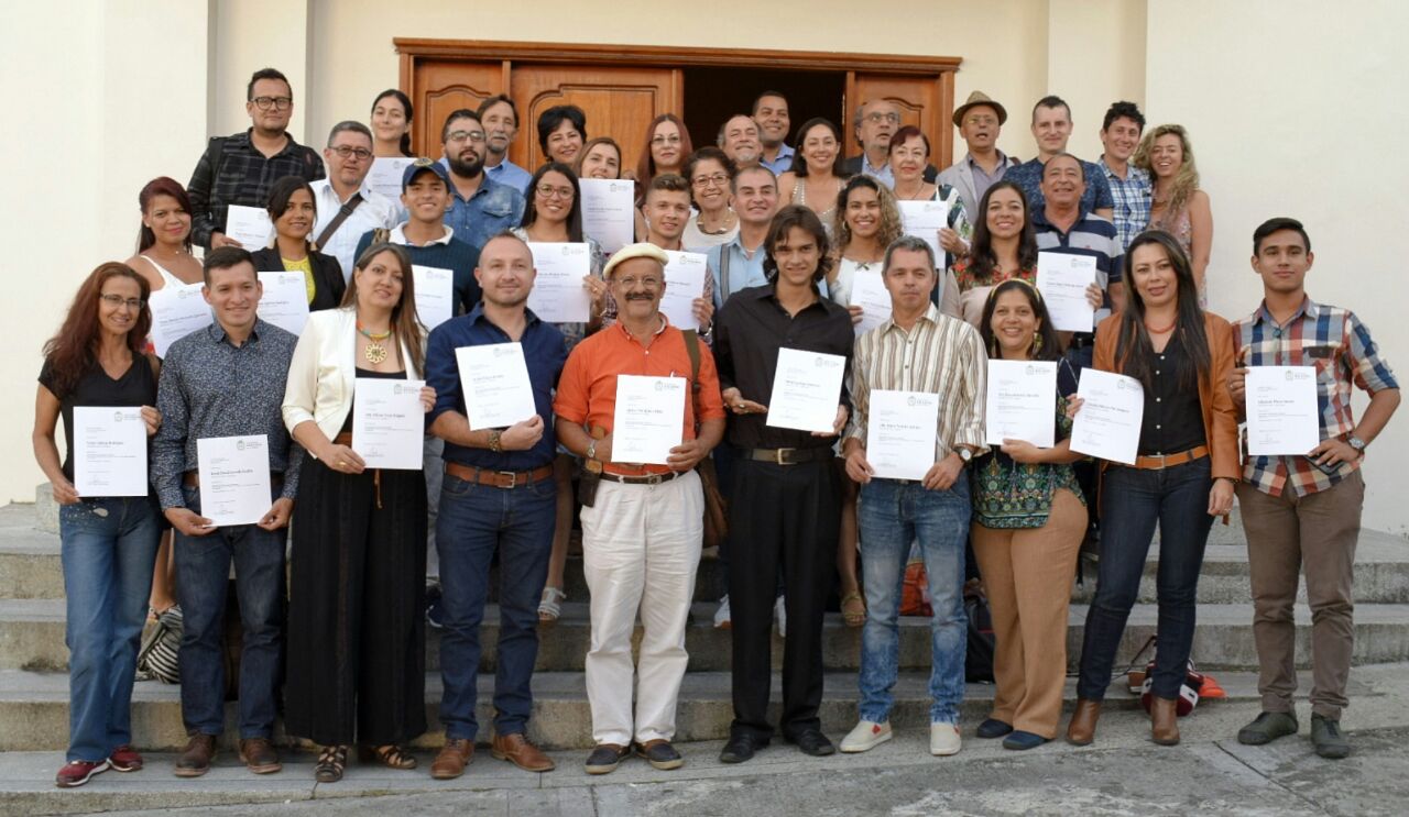 33 gestores quindianos se graduaron del Diplomado en Gestión Cultural organizado por la Gobernación del Quindío y la Universidad Nacional de Colombia