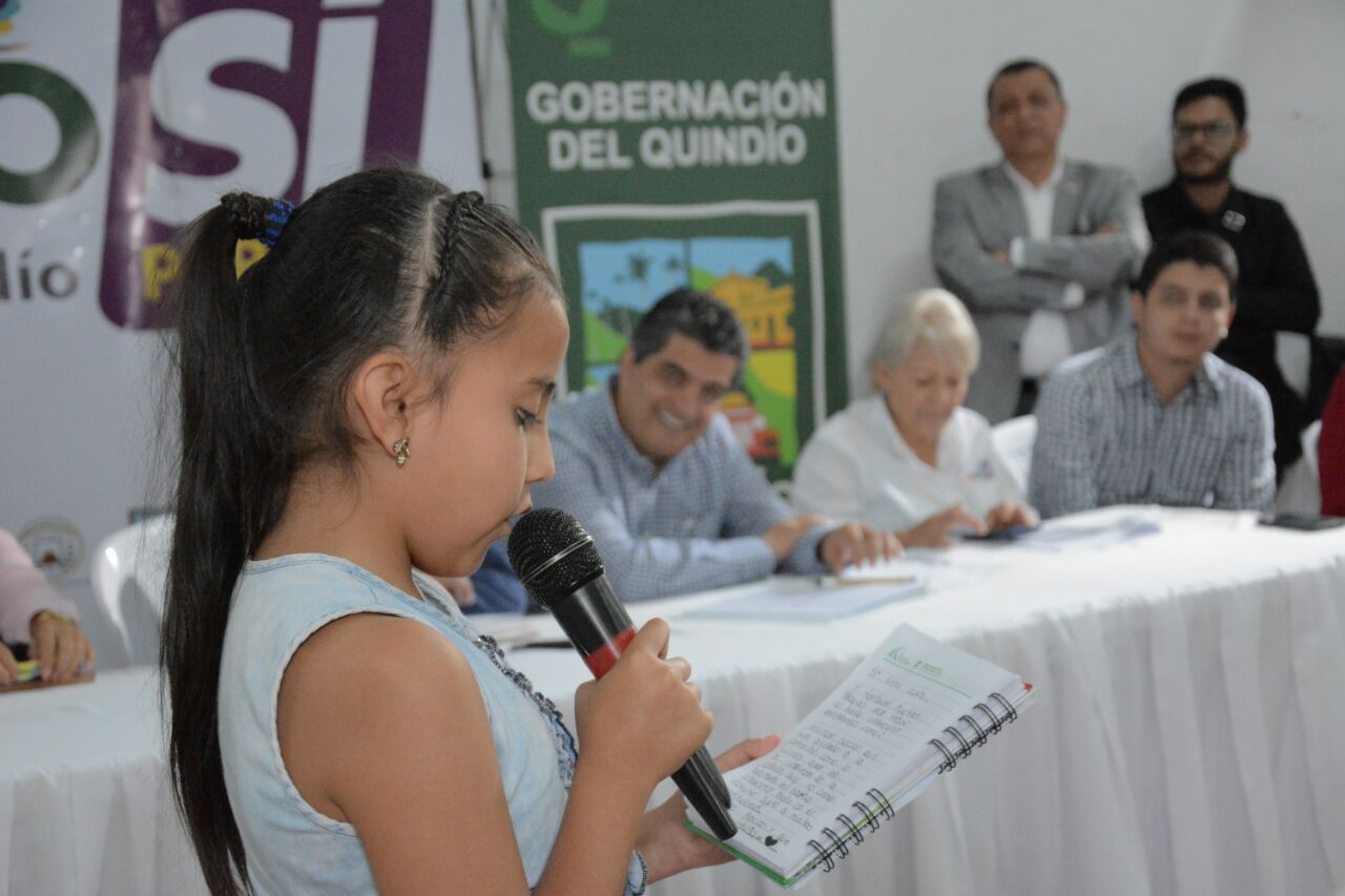 Habitantes de Circasia agradecieron al gobierno departamental por desarrollar programas que promueven y fortalecen las familias 