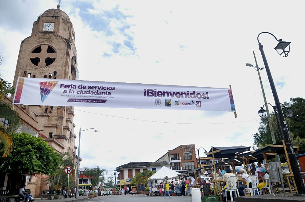 Con la Feria de Servicios a la Ciudadanía el gobierno del Padre Carlos Eduardo Osorio Buriticá mejora la calidad de vida de los quindianos