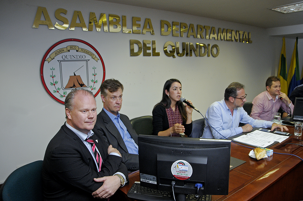 En sesión ordinaria Honorable Asamblea Departamental del Quindío también conoció la política de Agua Residuos y Energía de Suecia