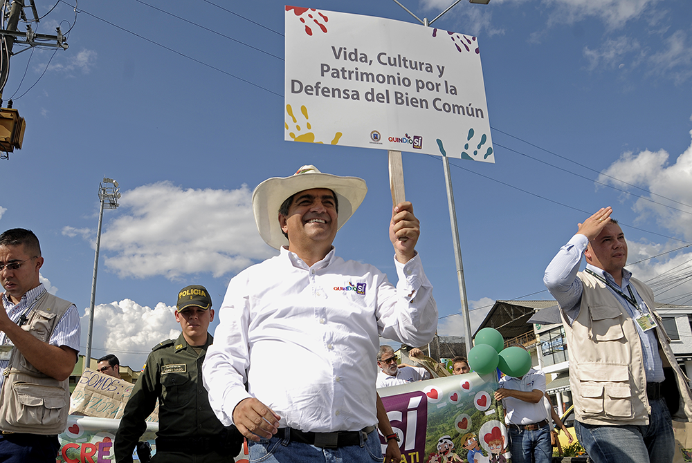 Gobernador del Quindío aplaudió la participación de más de 16 mil personas en la segunda Marcha Carnaval