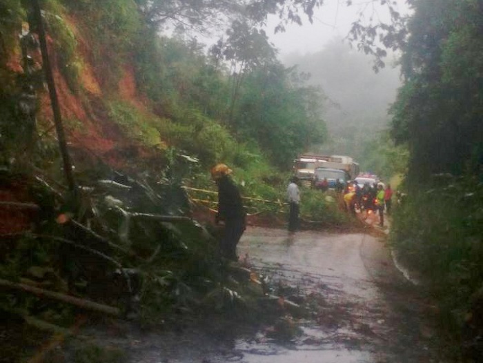 Génova y Córdoba son los municipios del Quindío con mayor afectación por las fuertes lluvias presentadas en las últimas 24 horas