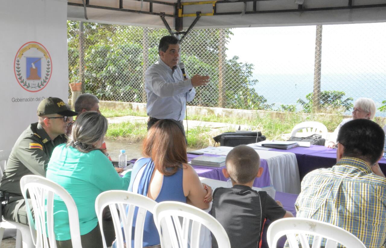 Gobernador instó a los habitantes de la vereda Los Sauces de Buenavista a producir un café pergamino seco competitivo