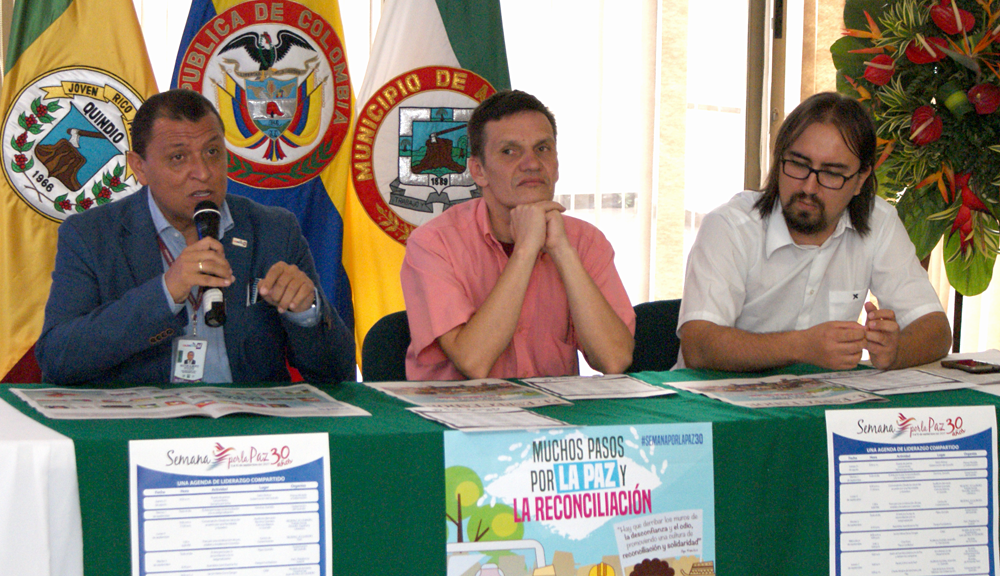 Con actos simbólicos de transformación y reconciliación se conmemorará en el Quindío la Semana por la Paz