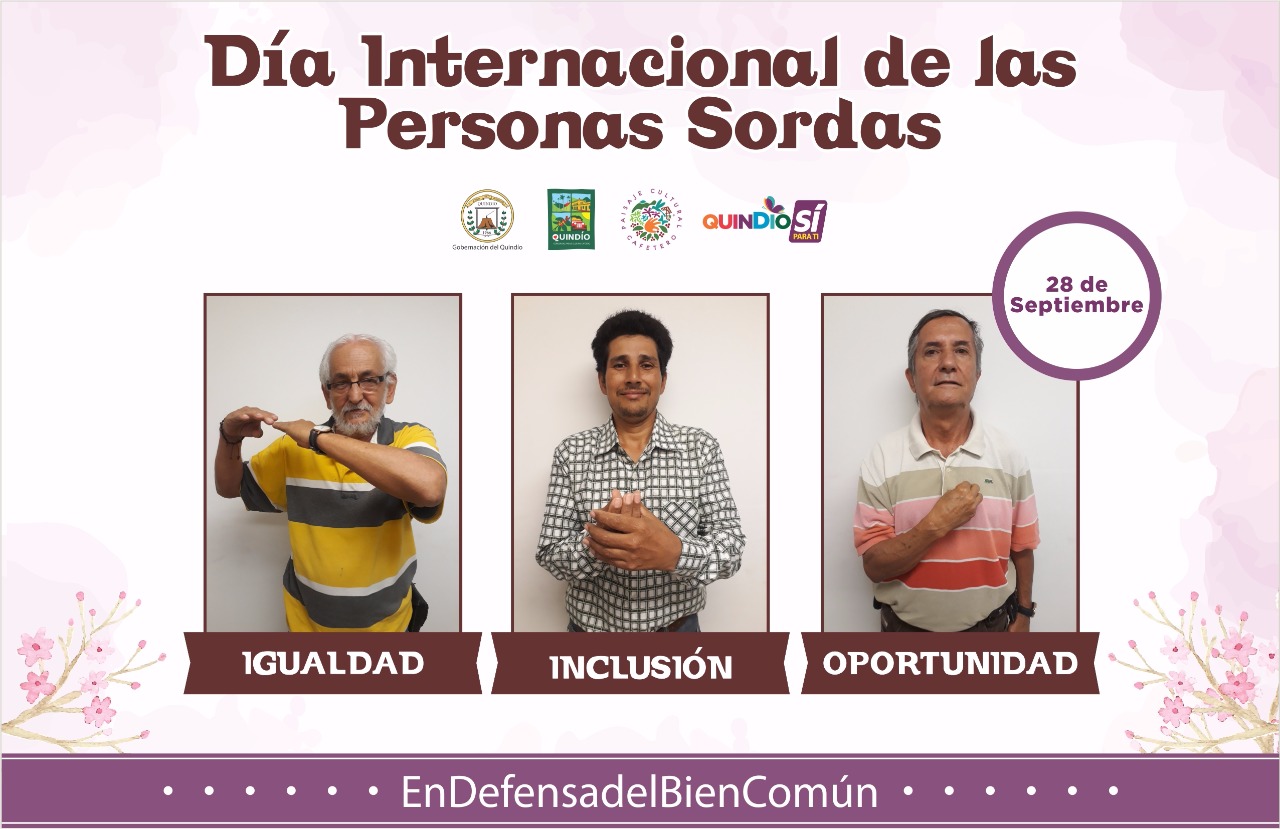 Gobernación del Quindío comprometida con la inclusión social de las personas con discapacidad auditiva del departamento