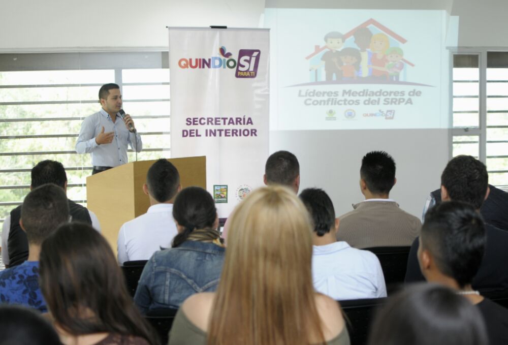 Gobernación del Quindío y el ICBF fortalecen la convivencia ciudadana y prevención de la delincuencia juvenil en adolescentes del Sistema de Responsabilidad Penal