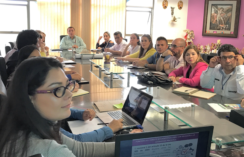 Gobierno quindiano cuenta con la actualización de la matriz del plan de acción y ruta para la atención a víctimas de trata de personas