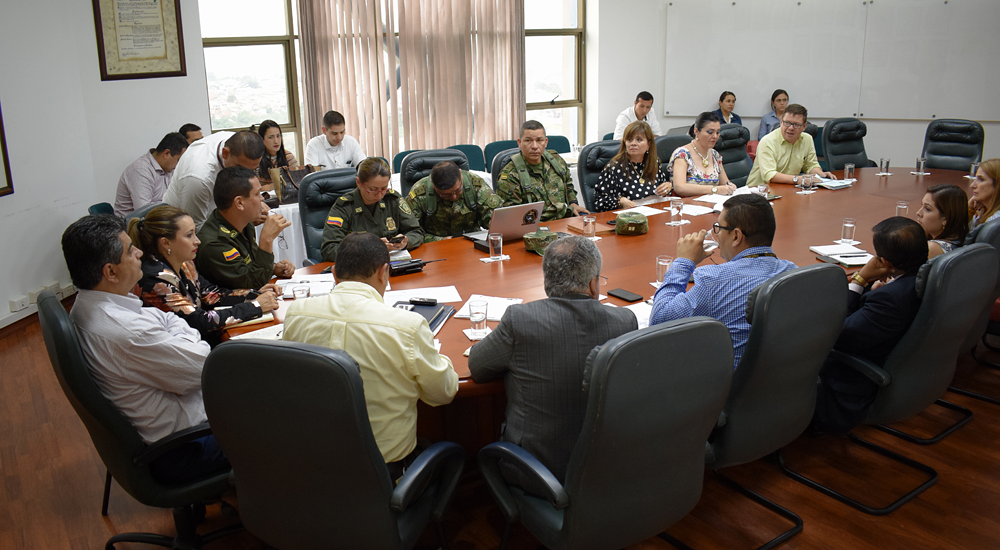 Gobierno departamental y autoridades Militares y de Policía concentradas en la seguridad de Calarcá