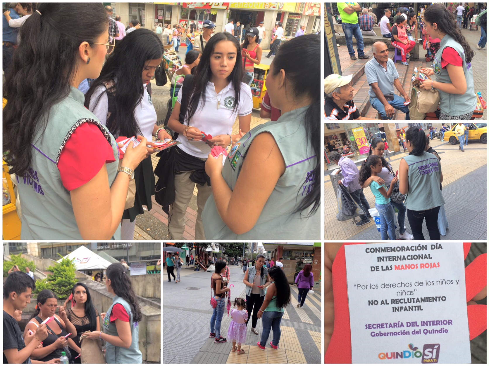 Con jornada de prevención Gobernación del Quindío se unió a la conmemoración del día internacional de la Mano Roja