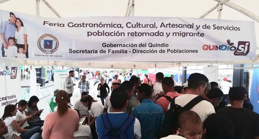 652 venezolanos accedieron a la oferta institucional del departamento gracias a feria de servicios organizada por la Gobernación y VENUAR