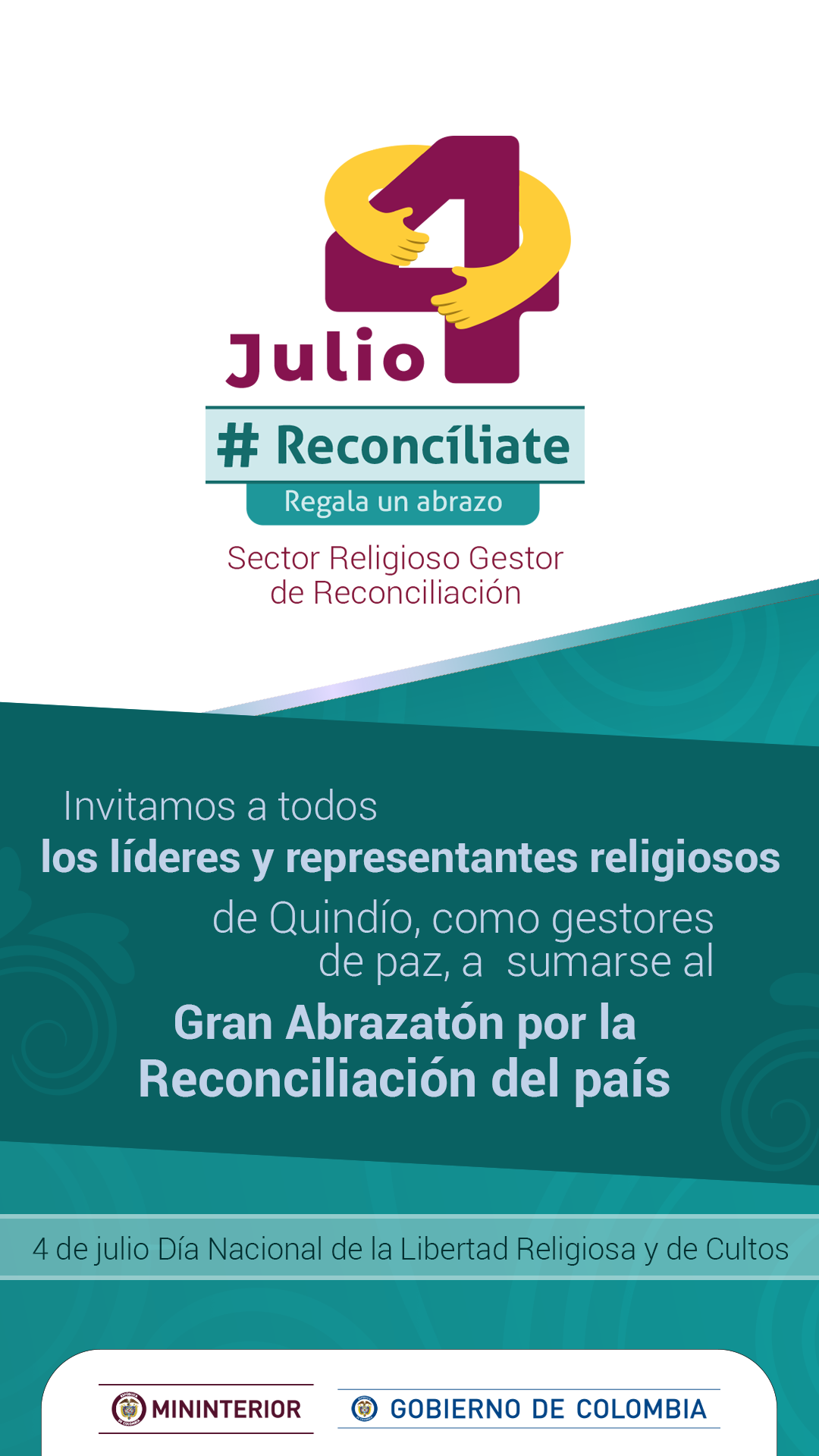 Gobierno departamental celebrará hoy el Día Nacional de la Libertad Religiosa y de Culto en el Quindío