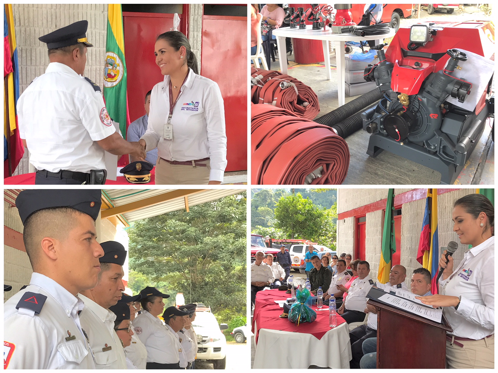 Gobierno departamental se asoció a la celebración de los 58 años del Cuerpo de Bomberos Voluntarios de Pijao