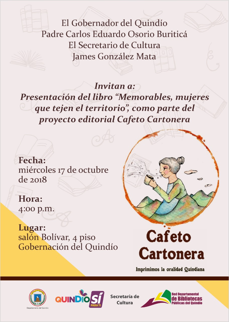 Lanzamiento del libro Memorables mujeres que tejen el territorio